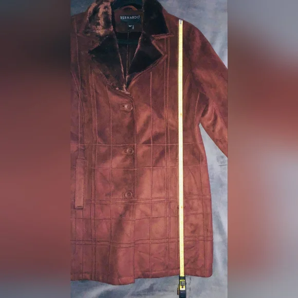 NWOT - Womens Bernardo Faux Fur Coat - Large - Picture 8 of 9